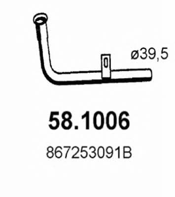 Asso 58.1006 Выхлопная труба 581006: Отличная цена - Купить в Польше на 2407.PL!
