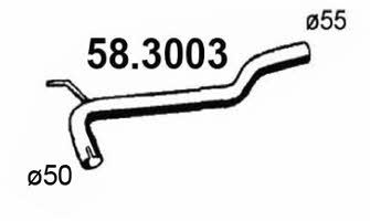 Asso 58.3003 Exhaust pipe 583003: Buy near me in Poland at 2407.PL - Good price!