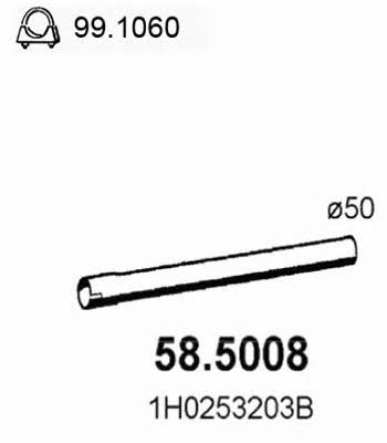 Asso 58.5008 Выхлопная труба 585008: Отличная цена - Купить в Польше на 2407.PL!