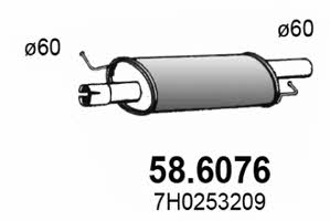 Asso 58.6076 Central silencer 586076: Buy near me in Poland at 2407.PL - Good price!