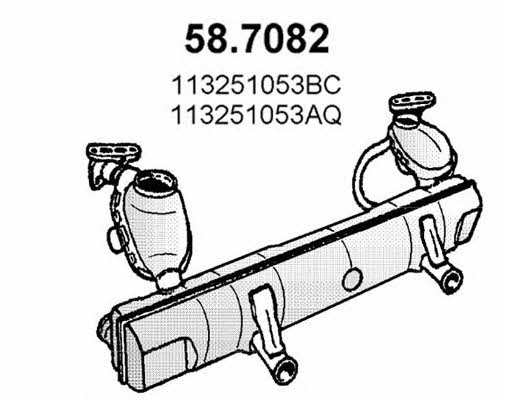 Asso 58.7082 End Silencer 587082: Buy near me in Poland at 2407.PL - Good price!
