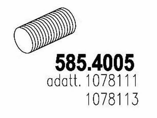 Asso 585.4005 Corrugated pipe 5854005: Buy near me in Poland at 2407.PL - Good price!