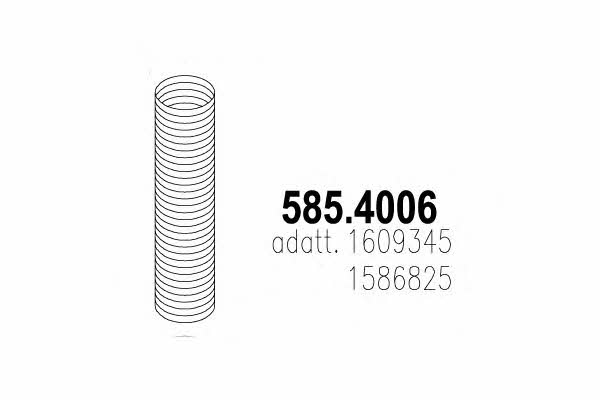 Asso 585.4006 Corrugated pipe 5854006: Buy near me in Poland at 2407.PL - Good price!