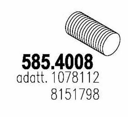 Asso 585.4008 Corrugated pipe 5854008: Buy near me in Poland at 2407.PL - Good price!