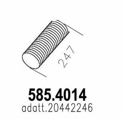 Asso 585.4014 Corrugated pipe 5854014: Buy near me in Poland at 2407.PL - Good price!