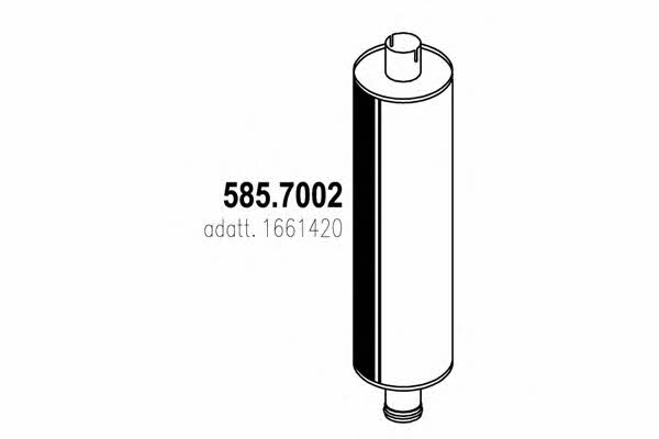Asso 585.7002 Tlumik zrodkowy / koncowy 5857002: Dobra cena w Polsce na 2407.PL - Kup Teraz!