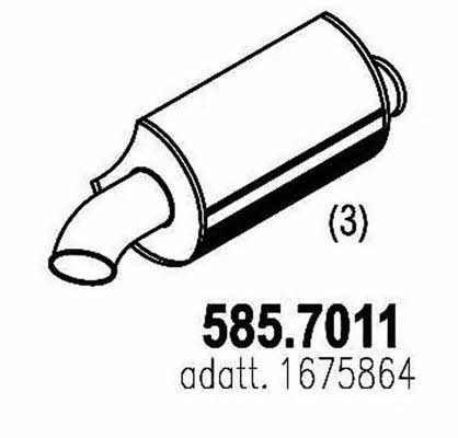 Asso 585.7011 Middle-/End Silencer 5857011: Buy near me in Poland at 2407.PL - Good price!
