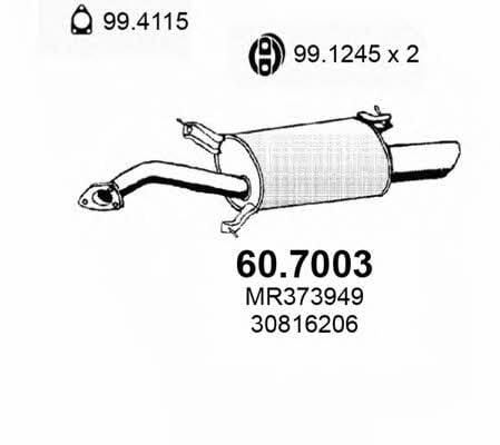 Asso 60.7003 End Silencer 607003: Buy near me at 2407.PL in Poland at an Affordable price!
