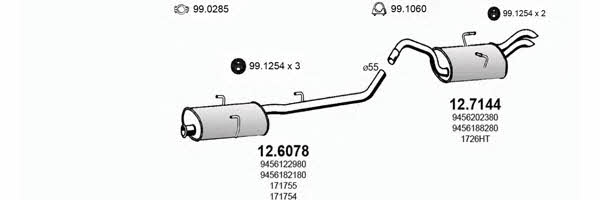 Asso ART3044 Exhaust system ART3044: Buy near me in Poland at 2407.PL - Good price!