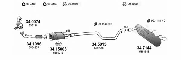  ART3562 Система випуску відпрацьованих газів ART3562: Приваблива ціна - Купити у Польщі на 2407.PL!