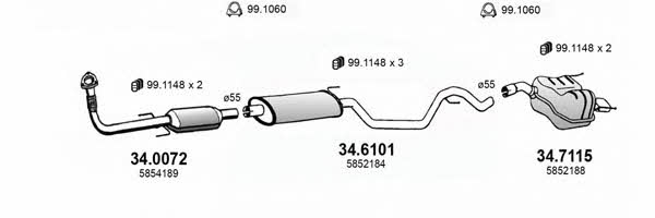  ART3569 Система випуску відпрацьованих газів ART3569: Приваблива ціна - Купити у Польщі на 2407.PL!