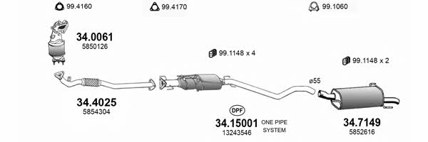  ART3587 Система випуску відпрацьованих газів ART3587: Приваблива ціна - Купити у Польщі на 2407.PL!