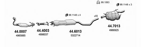 Asso ART3599 Exhaust system ART3599: Buy near me at 2407.PL in Poland at an Affordable price!
