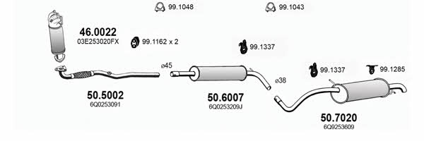  ART3626 Abgasanlage ART3626: Kaufen Sie zu einem guten Preis in Polen bei 2407.PL!