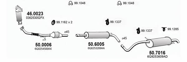  ART3628 Система випуску відпрацьованих газів ART3628: Приваблива ціна - Купити у Польщі на 2407.PL!