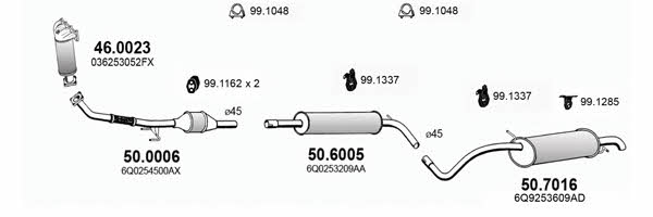  ART3630 Система випуску відпрацьованих газів ART3630: Приваблива ціна - Купити у Польщі на 2407.PL!