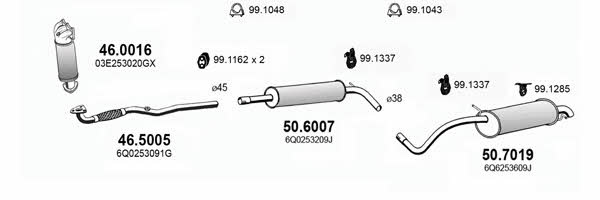  ART3639 Abgasanlage ART3639: Kaufen Sie zu einem guten Preis in Polen bei 2407.PL!