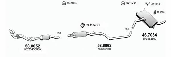  ART3651 Система випуску відпрацьованих газів ART3651: Приваблива ціна - Купити у Польщі на 2407.PL!