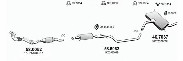  ART3659 Система випуску відпрацьованих газів ART3659: Приваблива ціна - Купити у Польщі на 2407.PL!