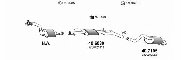 Asso ART3695 Exhaust system ART3695: Buy near me at 2407.PL in Poland at an Affordable price!