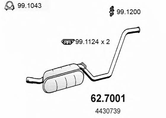 Asso 62.7001 End Silencer 627001: Buy near me at 2407.PL in Poland at an Affordable price!