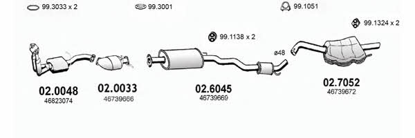  ART3131 Система випуску відпрацьованих газів ART3131: Приваблива ціна - Купити у Польщі на 2407.PL!