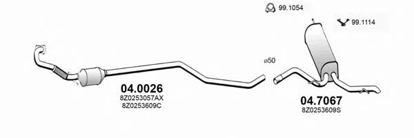  ART3161 Exhaust system ART3161: Buy near me in Poland at 2407.PL - Good price!