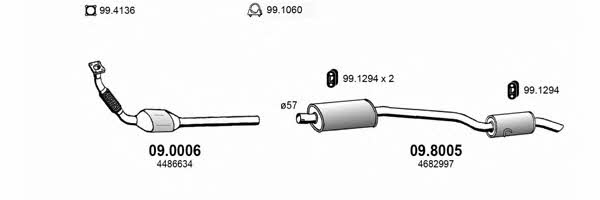 Asso ART3208 Exhaust system ART3208: Buy near me in Poland at 2407.PL - Good price!