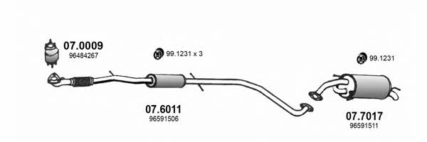  ART3277 Exhaust system ART3277: Buy near me in Poland at 2407.PL - Good price!