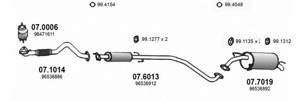 Asso ART3279 Exhaust system ART3279: Buy near me in Poland at 2407.PL - Good price!