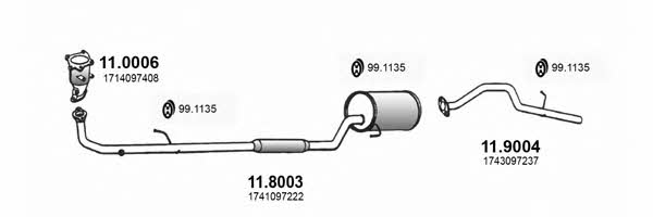  ART3284 Система випуску відпрацьованих газів ART3284: Приваблива ціна - Купити у Польщі на 2407.PL!