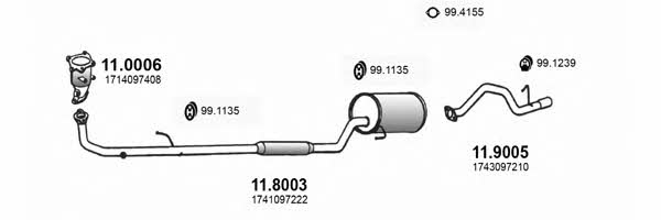 Asso ART3290 Exhaust system ART3290: Buy near me in Poland at 2407.PL - Good price!