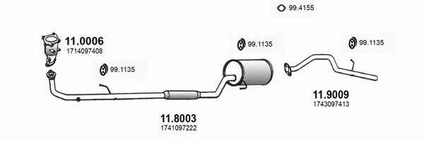  ART3291 Система випуску відпрацьованих газів ART3291: Приваблива ціна - Купити у Польщі на 2407.PL!