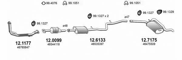 Asso ART3333 Exhaust system ART3333: Buy near me at 2407.PL in Poland at an Affordable price!