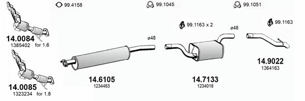  ART3357 Система выпуска отработаных газов ART3357: Отличная цена - Купить в Польше на 2407.PL!