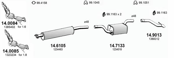  ART3359 Система выпуска отработаных газов ART3359: Отличная цена - Купить в Польше на 2407.PL!