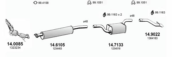  ART3370 Abgasanlage ART3370: Kaufen Sie zu einem guten Preis in Polen bei 2407.PL!