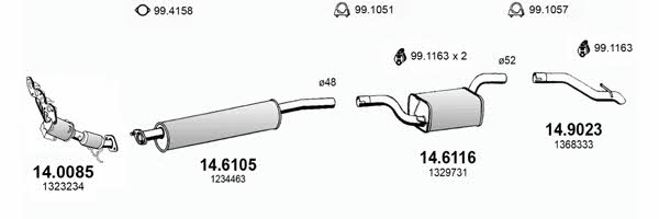  ART3372 Abgasanlage ART3372: Kaufen Sie zu einem guten Preis in Polen bei 2407.PL!