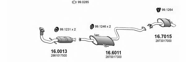  ART3400 Exhaust system ART3400: Buy near me in Poland at 2407.PL - Good price!