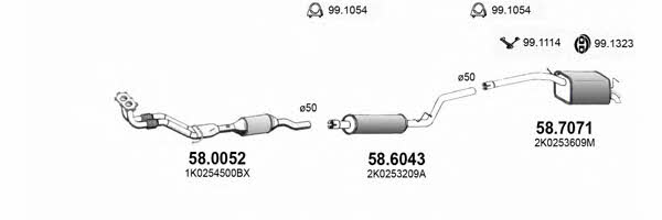  ART3766 Система випуску відпрацьованих газів ART3766: Приваблива ціна - Купити у Польщі на 2407.PL!