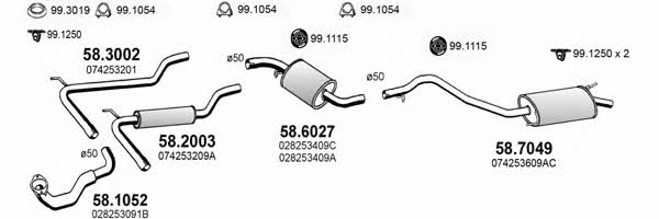  ART3808 Exhaust system ART3808: Buy near me in Poland at 2407.PL - Good price!