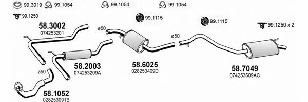  ART3809 Exhaust system ART3809: Buy near me in Poland at 2407.PL - Good price!