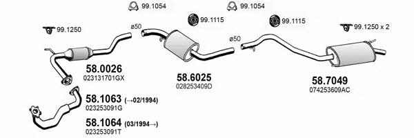  ART3841 Exhaust system ART3841: Buy near me in Poland at 2407.PL - Good price!