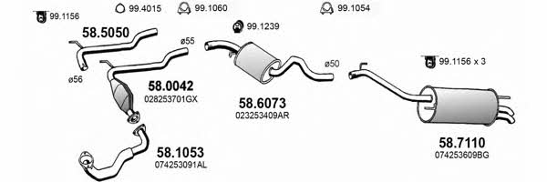  ART3850 Exhaust system ART3850: Buy near me in Poland at 2407.PL - Good price!