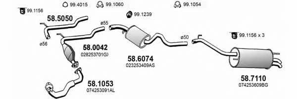  ART3851 Exhaust system ART3851: Buy near me in Poland at 2407.PL - Good price!