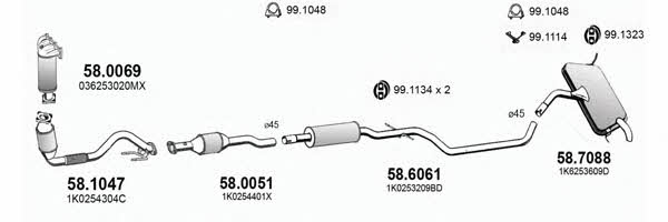  ART3880 Система випуску відпрацьованих газів ART3880: Приваблива ціна - Купити у Польщі на 2407.PL!