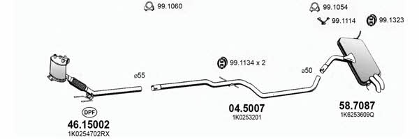  ART3884 Система випуску відпрацьованих газів ART3884: Приваблива ціна - Купити у Польщі на 2407.PL!