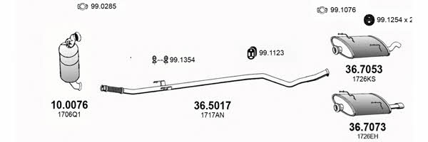  ART3897 Система випуску відпрацьованих газів ART3897: Приваблива ціна - Купити у Польщі на 2407.PL!