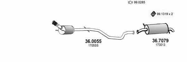 Asso ART3934 Exhaust system ART3934: Buy near me at 2407.PL in Poland at an Affordable price!