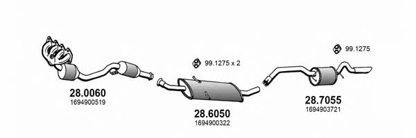  ART3986 Exhaust system ART3986: Buy near me in Poland at 2407.PL - Good price!